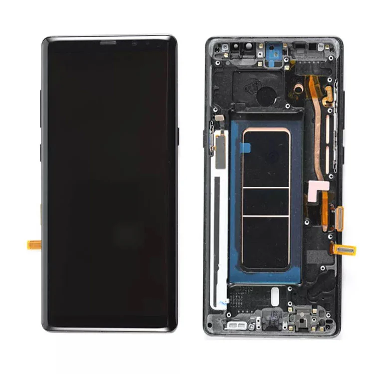 „Samsung Galaxy Note 8 LCD OLED“ ekrano skaitmeninimo įrenginio mazgui su rėmu