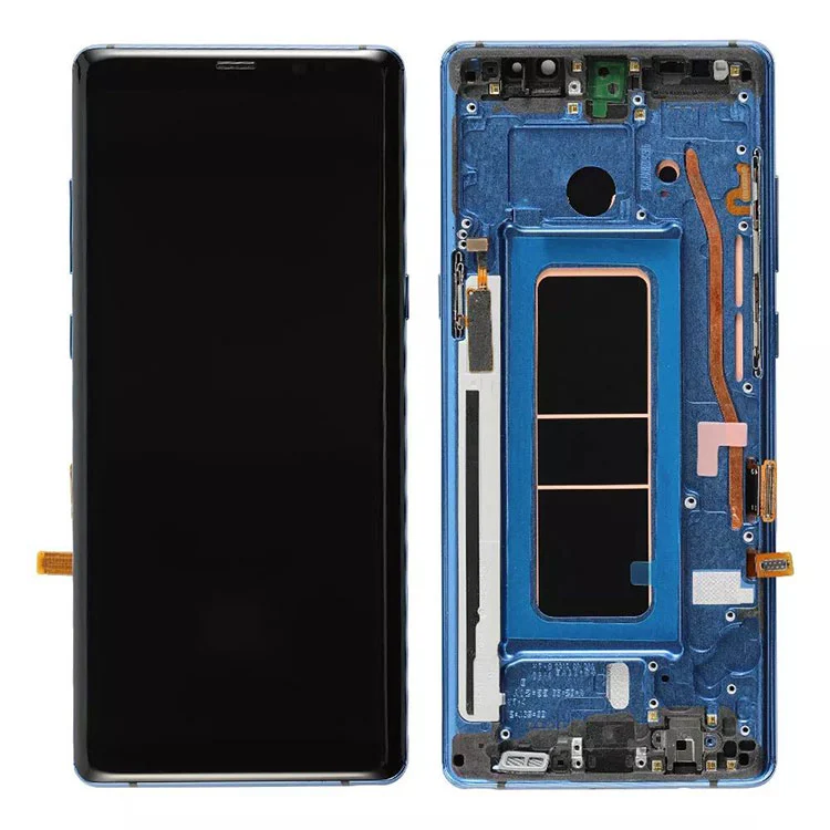 „Samsung Galaxy Note 8 LCD OLED“ ekrano skaitmeninimo įrenginio mazgui su rėmu