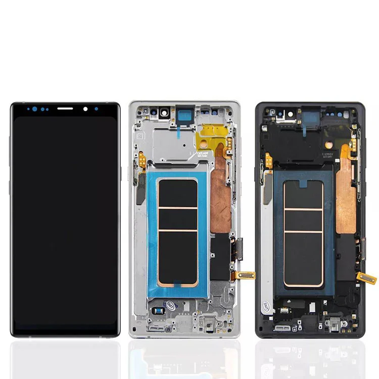 „Samsung Galaxy Note 9 LCD OLED“ ekrano skaitmeninimo įrenginio mazgui su rėmu