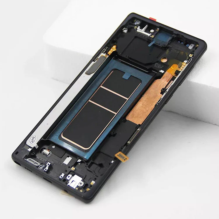 „Samsung Galaxy Note 9 LCD OLED“ ekrano skaitmeninimo įrenginio mazgui su rėmu